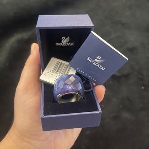 NEW WITH TAGS Swarovski Nirvana Ring in Blue! Size 8 RARE!!